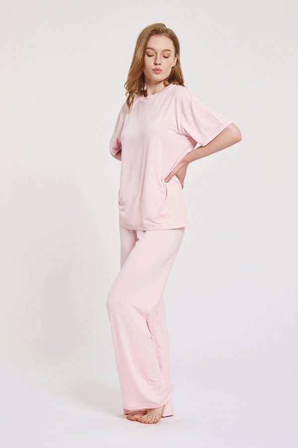 short-sleeve-and-long-pants-pajama-set-type-pink-k3